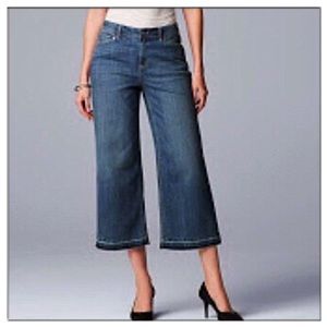 🌾HP🌾Very Vera Wide leg low rise trendy crop jean